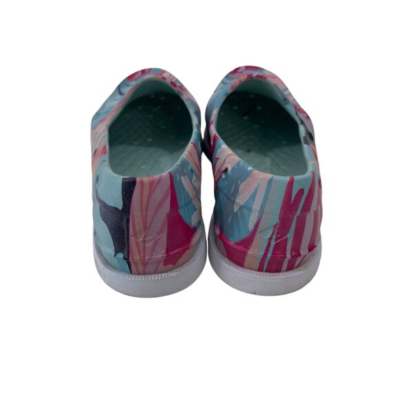 Sperry Top-Sider Rubber MENS SZ 8  Multicolored Leaf Print Slip-On Shoes - Picture 7 of 10